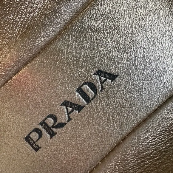 Prada Cloquet Ibiscus Gold Floral Embroidered Espadrille Flats Shoes- Size 37.5