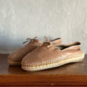 Prada Leather Espidrilles Loafers