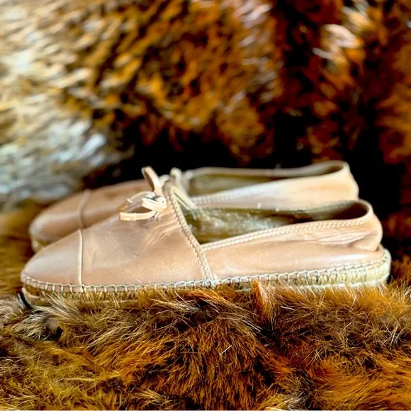 Prada Leather Espidrilles Loafers