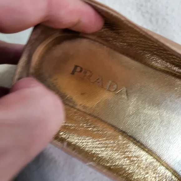 Prada Leather Espidrilles Loafers