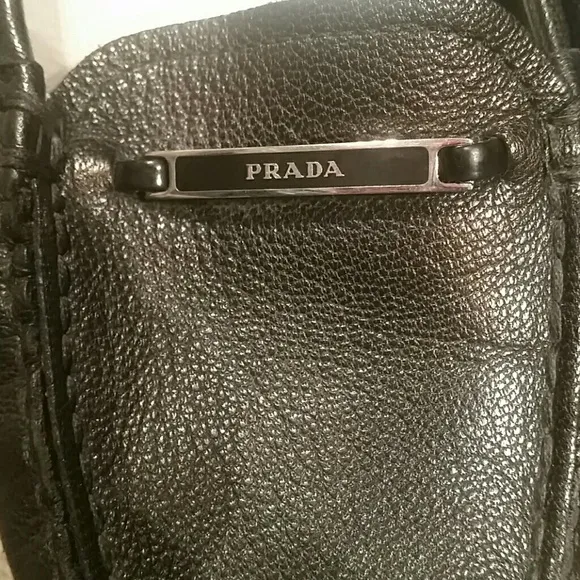 Prada leather   loafers