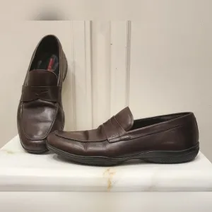 Prada Men's Brown Leather Loafers size 7.5