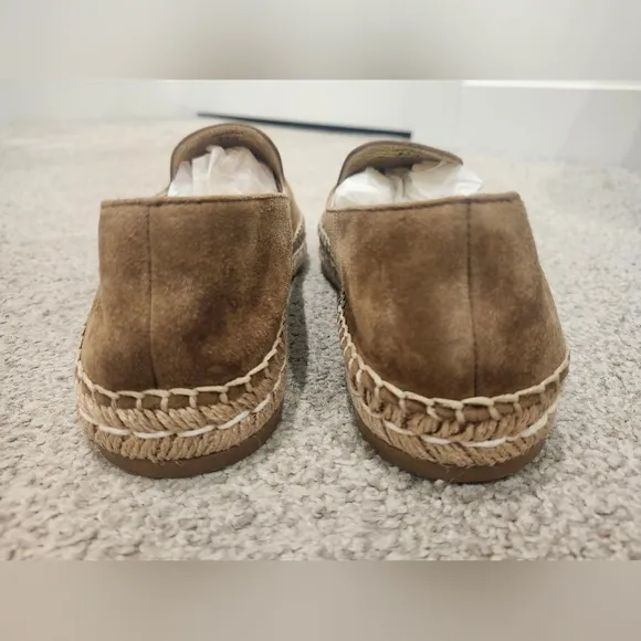 Prada Pointed Toe Suede Espadrille Slip on Shoes Espadrilles 37.5 Made in Italy