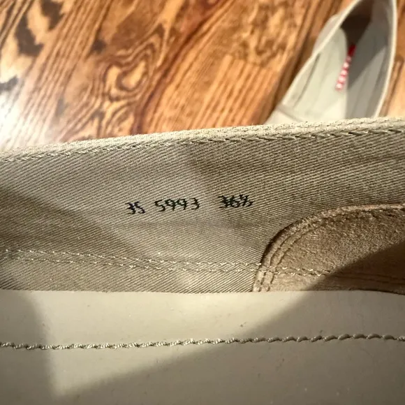 PRADA SPORT CANVAS SLIP-ON ESPADRILLES KHAKI LOAFER - Retail $495