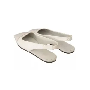 Pre Loved Maison Margiela Leather Slingback Flats Women White