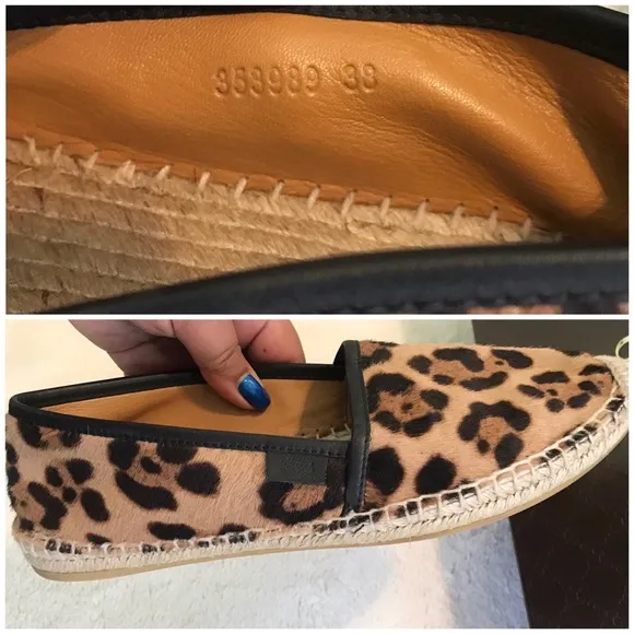 👑✅PRICE FIRM✅NO OFFERS SUPER SALE!! 👑AUTHENTIC Gucci Leopard Espadrille