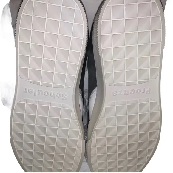 𝅺proenza SCHOULER women’s slip on SNEAKERS White Black Red Size 38 = 7.5 NWB