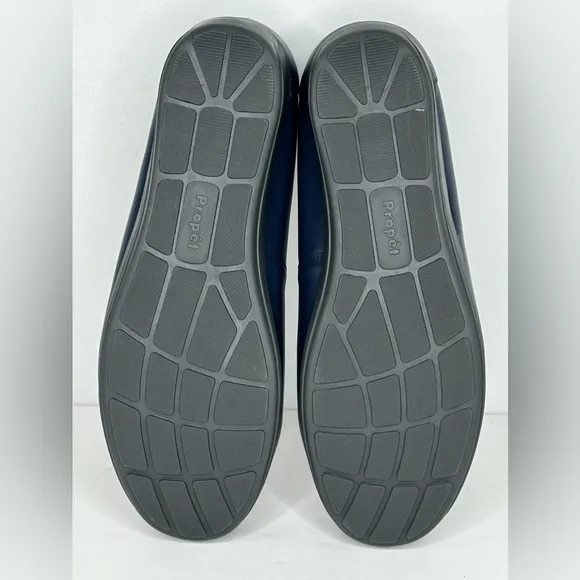 PROPÉT‎ Yara Navy Blue Leather Ballet Comfort Wedge Flats Sz 10 X (2E)