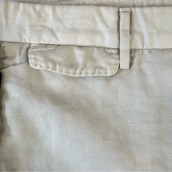 PT01 Pantaloni Torino Khaki Tan Business Shorts Linen Cotton Blend Made In Italy