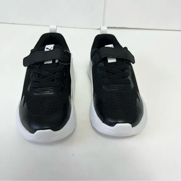 PUMA Kids' Black &amp; White Evolve Mesh Sneaker - New In Box