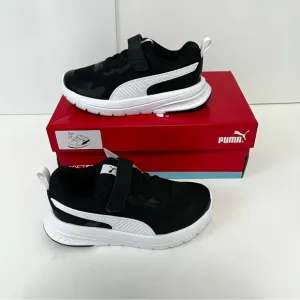 PUMA Kids' Black &amp; White Evolve Mesh Sneaker - New In Box