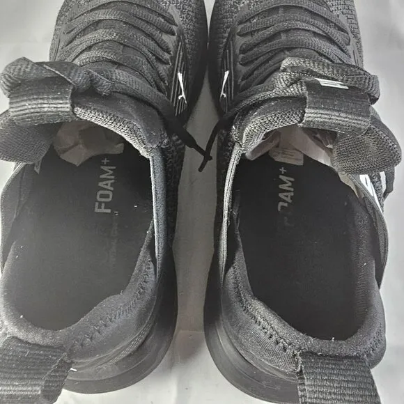 Puma Men's Enzo Beta Woven Black/Charcoal Grey Running Sneakers Size 10