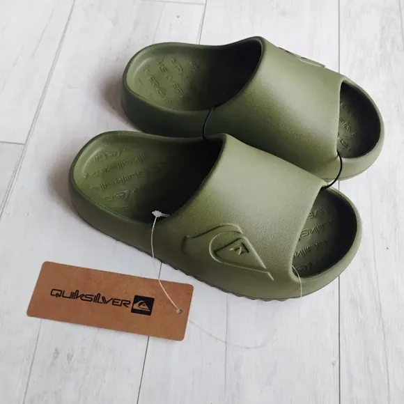 QUIKSILVER NEW Boys Cloud Break Slides Slip-on Sandals