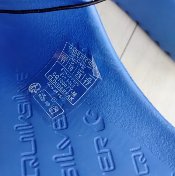 QUIKSILVER NEW Boys Cloudbreak Slides Slip-on Sandals