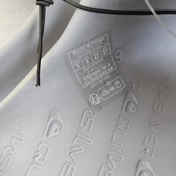 QUIKSILVER NEW Cloudbreak Slides Slip-on Sandals