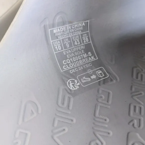 QUIKSILVER NEW Cloudbreak Slides Slip-on Sandals