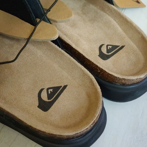 QUIKSILVER NEW mens Embark Deck Double Strap Sandals Slides