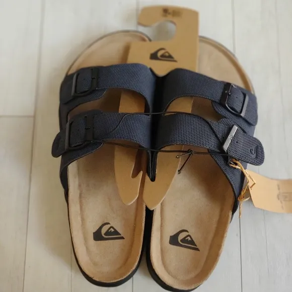 QUIKSILVER NEW mens Embark Deck Double Strap Sandals Slides