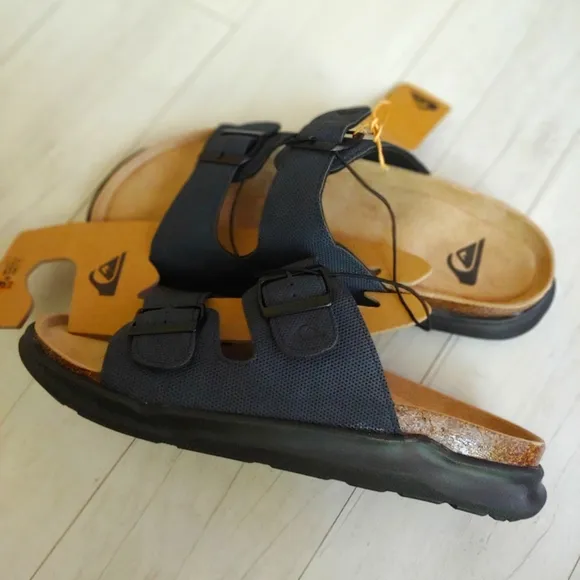 QUIKSILVER NEW mens Embark Deck Double Strap Sandals Slides