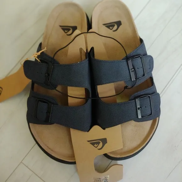 QUIKSILVER NEW mens Embark Deck Double Strap Sandals Slides