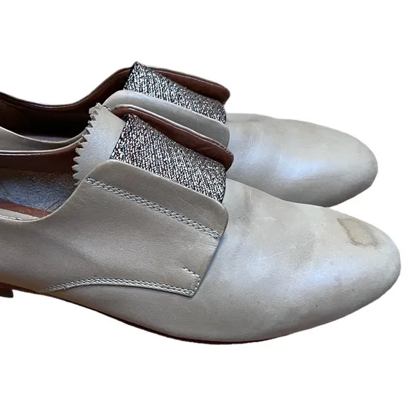 Rachel Comey tan super soft leather slip loafers