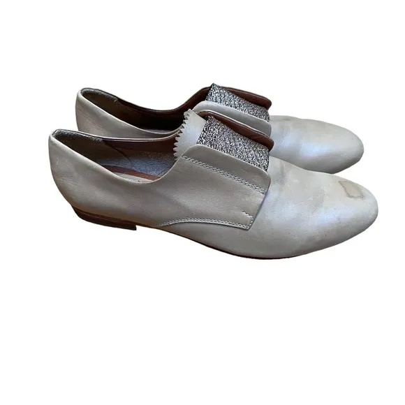 Rachel Comey tan super soft leather slip loafers