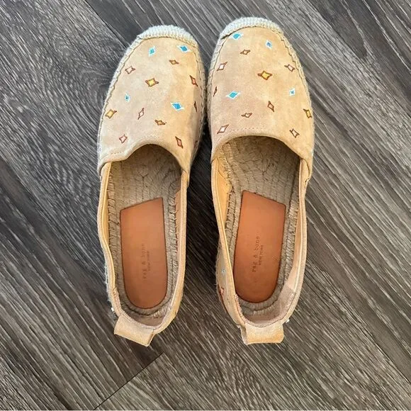 Rag &amp; Bone Adria Embroidered Espadrille Flats