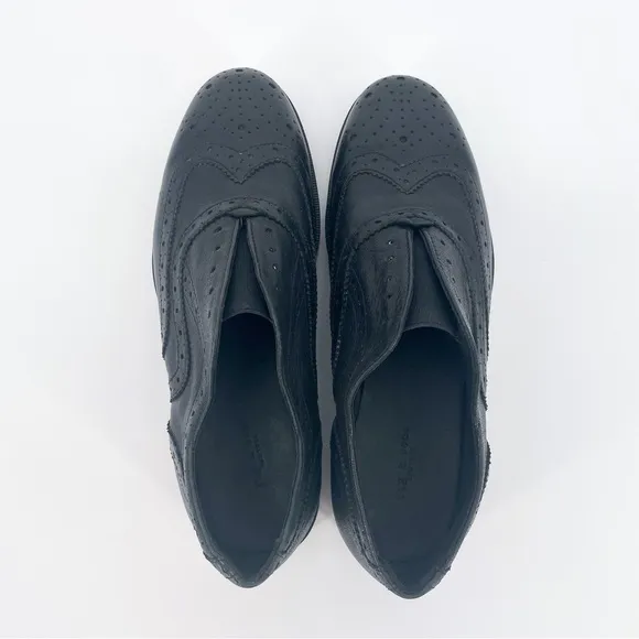 Rag &amp; Bone Meli Brogue Wingtip Oxford Platform Loafers Black Size 36 (US 6)