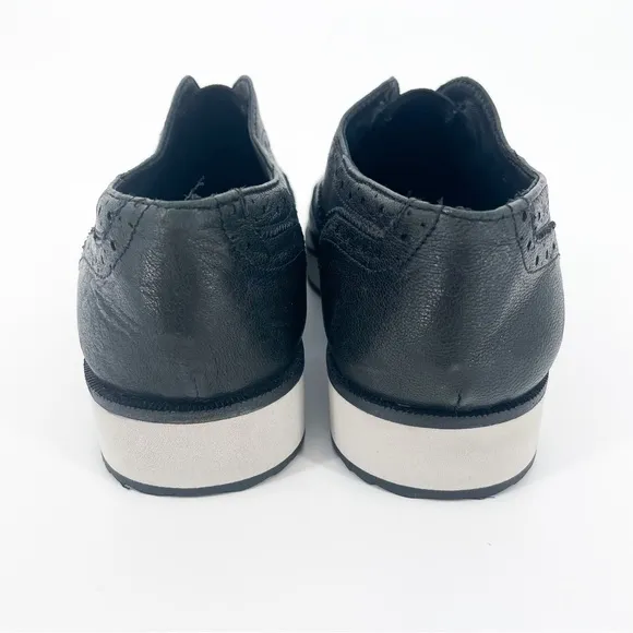 Rag &amp; Bone Meli Brogue Wingtip Oxford Platform Loafers Black Size 36 (US 6)