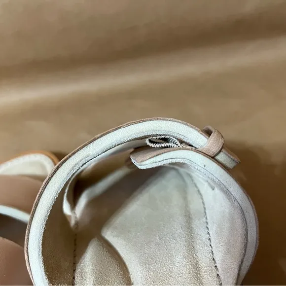 Rag &amp; Bone | Parker Slide Sandals Sheep Nappa Leather Two Strap Stone Size 9.5