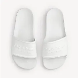 Rag &amp; Bone Pool Slides NIB size 8 / 38 White / off white
