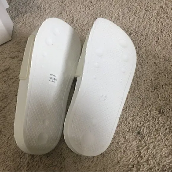 Rag &amp; Bone Pool Slides NIB size 8 / 38 White / off white
