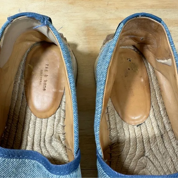 Rag and Bone Denim Espadrille Runner Shoes Women’s Size 7