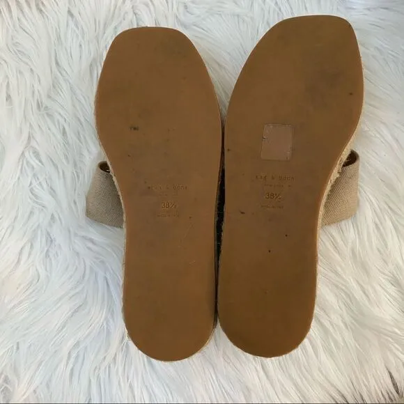 Rag &amp; Bone Tara beige straps espadrille sandal 8.5