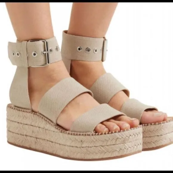 Rag &amp; Bone Tara beige straps espadrille sandal 8.5