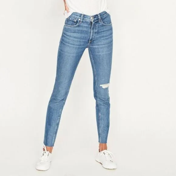 RAG &amp; BONE Pamela High Rise Ankle Skinny Jeans