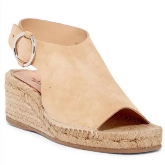 Rag&amp;Bone Suede Wedged Calla Espadrilles Color-Dune Size-USA 11/EU 41 NWT