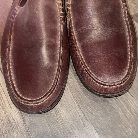 Ralph Lauren Made in Italy Mens Leather loafers size 9.5 - excellent con