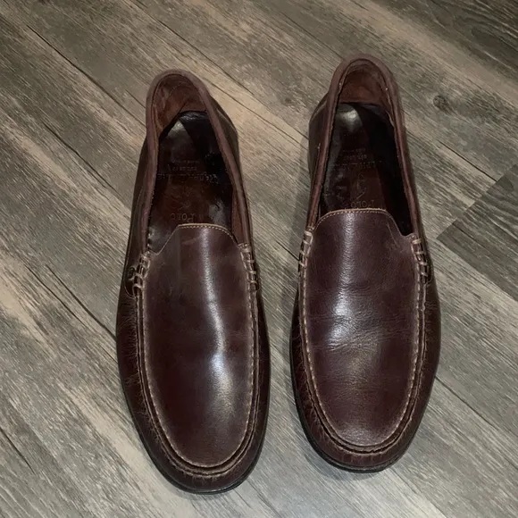 Ralph Lauren Made in Italy Mens Leather loafers size 9.5 - excellent con