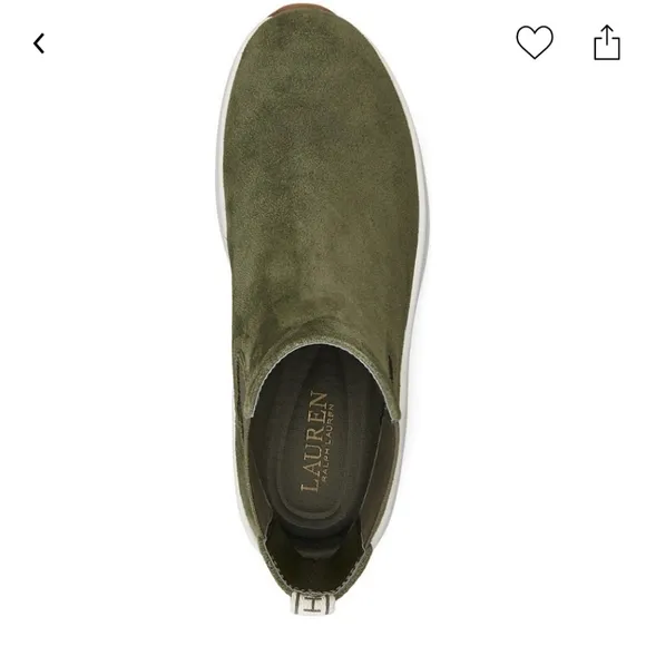 RALPH LAUREN RYLEE CHELSEA SLIP ON SNEAKER SIZE 8 NIB