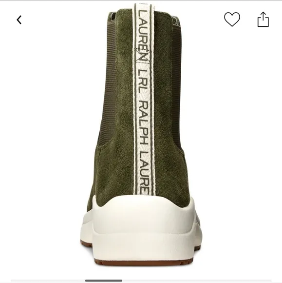 RALPH LAUREN RYLEE CHELSEA SLIP ON SNEAKER SIZE 8 NIB