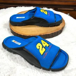 *Rare* NASCAR Jeff Gordan 24 Perforated Faux Leather Machine Washable Slides