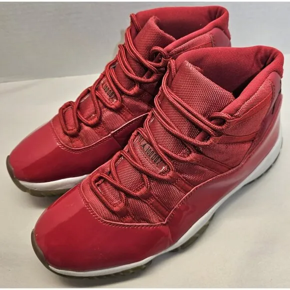 RARE Nike Air Jordan Retro 11 Men's Hot Red Sneakers Size 11