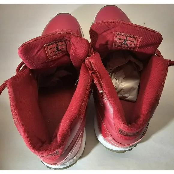 RARE Nike Air Jordan Retro 11 Men's Hot Red Sneakers Size 11