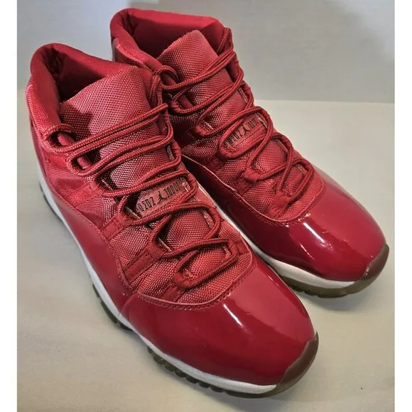RARE Nike Air Jordan Retro 11 Men's Hot Red Sneakers Size 11
