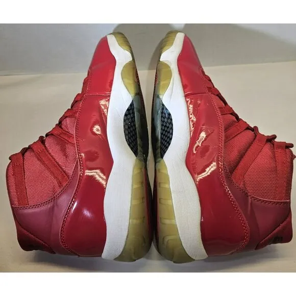 RARE Nike Air Jordan Retro 11 Men's Hot Red Sneakers Size 11