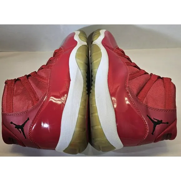 RARE Nike Air Jordan Retro 11 Men's Hot Red Sneakers Size 11