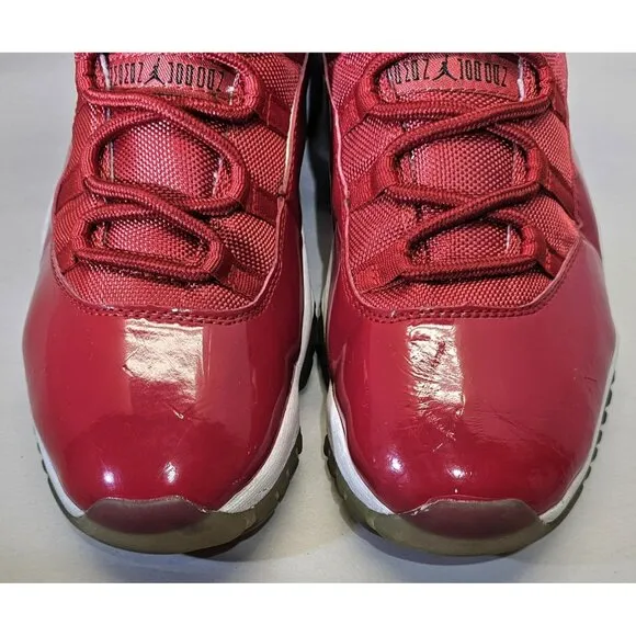 RARE Nike Air Jordan Retro 11 Men's Hot Red Sneakers Size 11