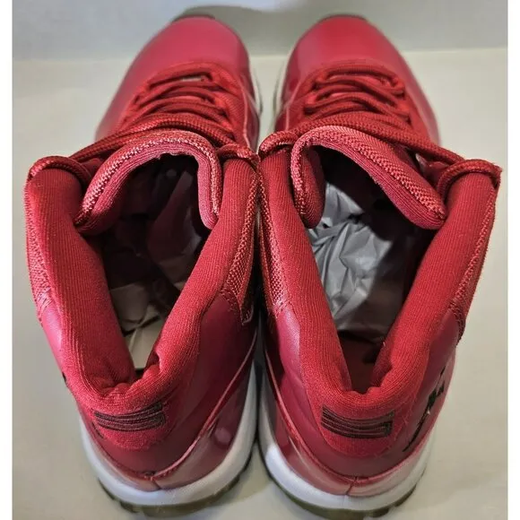 RARE Nike Air Jordan Retro 11 Men's Hot Red Sneakers Size 11