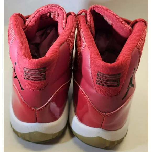RARE Nike Air Jordan Retro 11 Men's Hot Red Sneakers Size 11